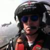 Team Yakovlevs pilot wearing Bigatmo aviator sunglasses in flight